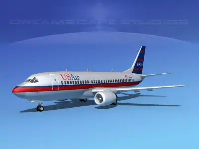 Boeing 737-300 US AIR 2 3D model