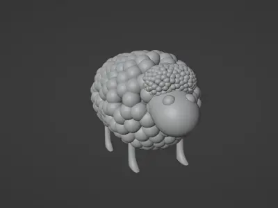 Simple sheep 3D model
