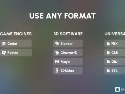 Worlds Hexagon Low-poly 3D model