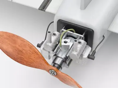 Russian multi-purpose drone known as Gerbera Low-poly 3D model