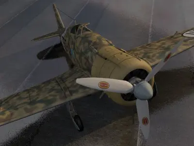 Fiat G-50 Freccia 3D model