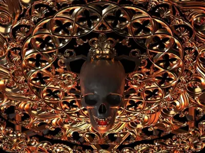 Ornament skull give away Free 3D model