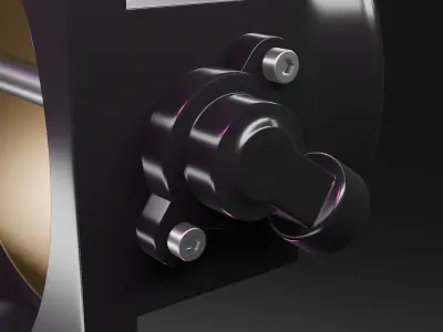 Car compressor throttle 3D model