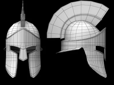 Spartan Helmet 3D model 4