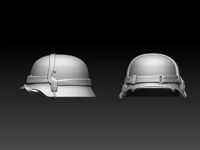 helmet wwii 3D print model