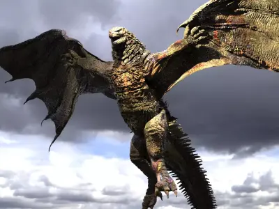 Reptilian Archon Dragon 2  3D model