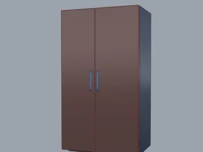 48 inch refrigerator fridge 3D model