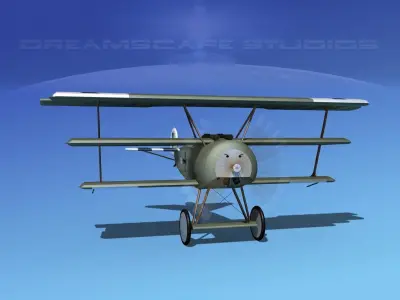 Fokker DR-1 Triplane V11 3D model