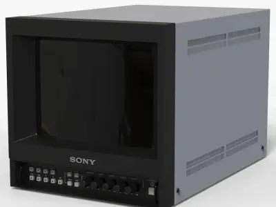 Monitor TV Trinitron 3D model