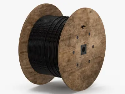 Wood Spool 02 3D model
