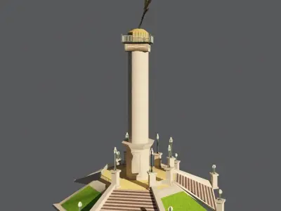 Angel chihuahua Low-poly 3D model