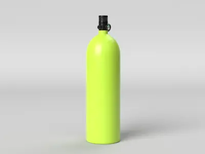 Scuba Tank Low-poly 3D model