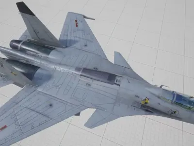 Shenyang J-15 Low-poly 3D model