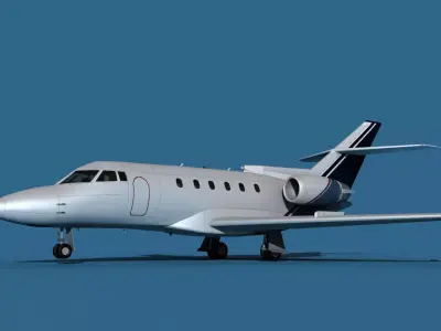 Hawker Siddley 800SR V08 3D model