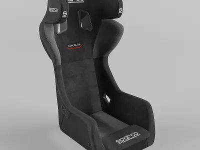 Racing Seat Sparco ADV ELITE Black 3D model