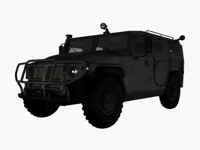 GAZ 2975 Tiger Low-poly 3D model