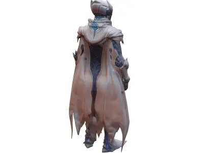 scifi fantasy bioluminescent morph guardian from another worl... 3D model purchase