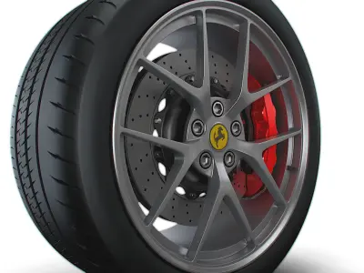 Ferrari OEM F12 wheel 3D model