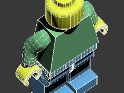 lego1 lego man Low-poly 3D model