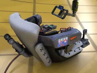 Futuristic Seat Color 3D model