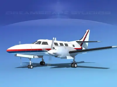 Swearingen SA226-T Merlin III V03 3D model