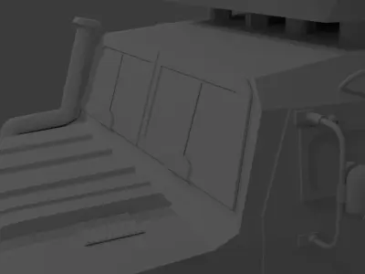 85Ia6 EWS Low-poly 3D model