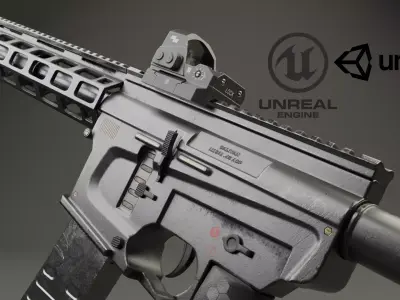 RIFLE ag Low-poly 3D model