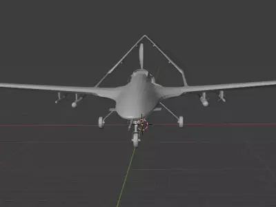Ukrainian Bayraktar TB 2 UAV Free 3D print model