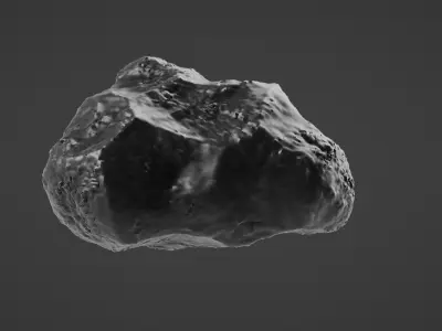 Asteroid moon rock Free 3D print model