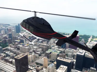 Helicopter Bell 206L-4 Long Ranger IV 3D model