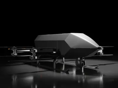 Cargo eVTOL Drone 3D model