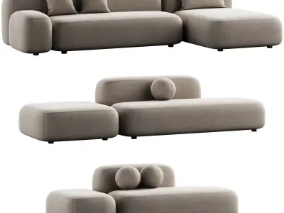 475 cloud modular sofa ribbl by divan ru part 1 3D model