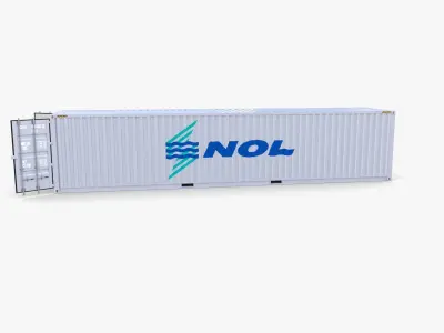 40ft Shipping Container NOL 3D model