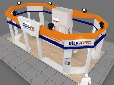 Exhibition Stand - ST0042 3D model