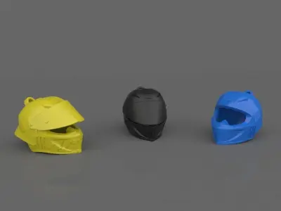 Valentino Rossi Helmet MOTOGP 3D Model Free 3D print model purchase