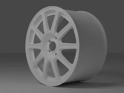 Subaru BBS Wheels 17 inch 3D model