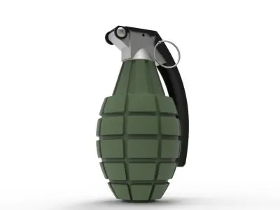 grenade with handle 3D model
