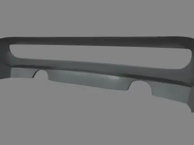 Rear Bumper Custom 01 Low-poly 3D model