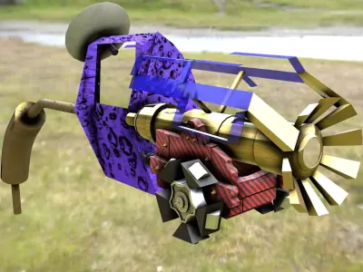 Sci-Fi Cannon 3D model