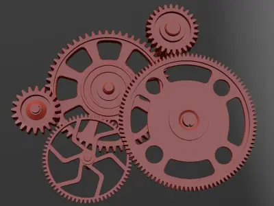 Gear mechanism v2 3D model