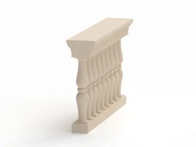 Classical Balustrade 3D model