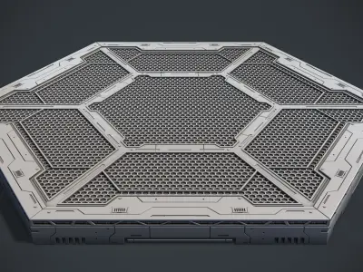 Sci-Fi Kit Free 01 Mecha Platform Free 3D model