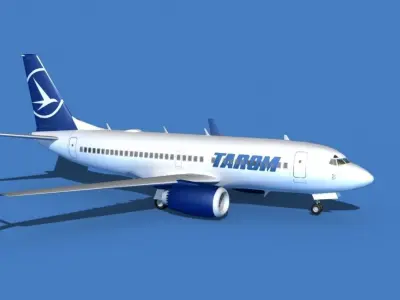 Boeing 737 MAX 7 TAROM 3D model