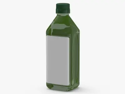 Bottled Olive Oil 01 Blank and Generic Label(1) 3D model