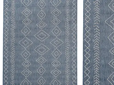 Urban Outfitters Odessa Indoor-Outdoor Rug 3D model