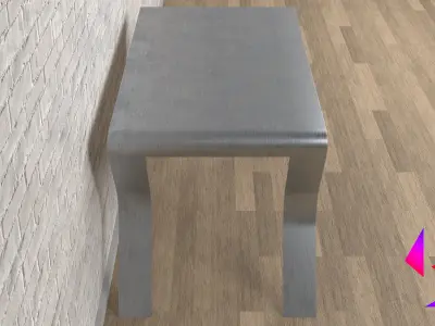Metal table for the kitchen Free 3D model