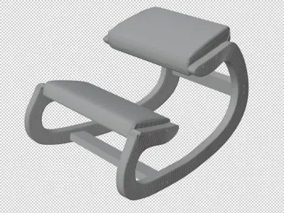 Predawn Ergonomic Kneeling Chair for Upright Posture Free 3D model