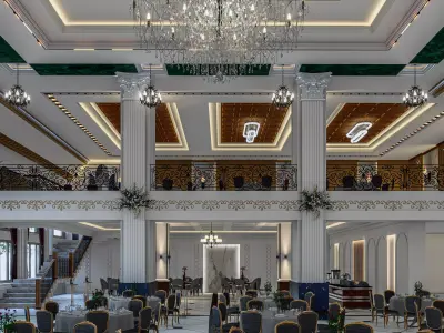 Neoclassical Banquet Hall Exterior Realistic 3D Model 3D model