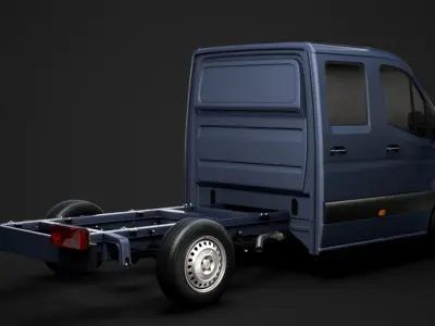 Freightliner Sprinter Chassis Crew Cab L2 RWD 2020 3D model