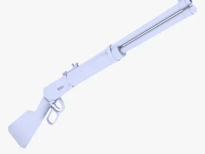 Hunting Rifle Low-poly 3D model buy